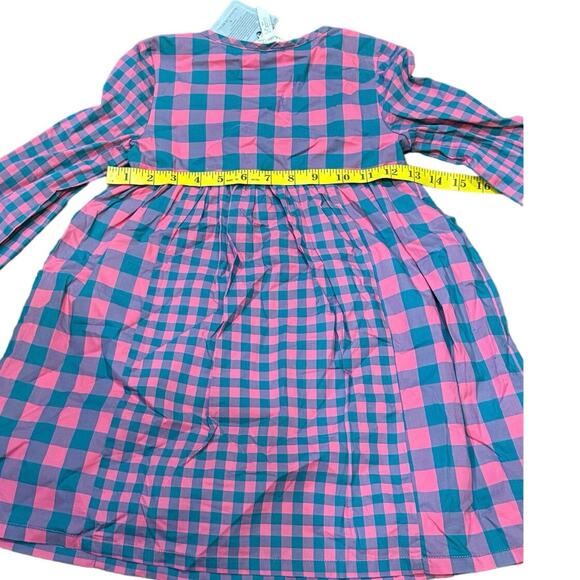 NWT Matilda Jane Plaid to See You Pink Purple Green Long Sleeve Dress size 6 - Picture 8 of 12